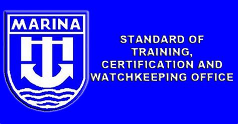 marina requirements for coc management level|Approved Circulars .